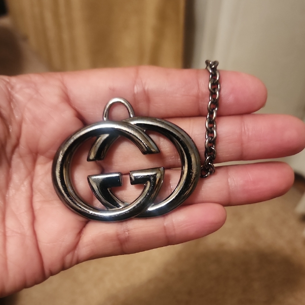 Gucci GG Interlock Silver Plated Chrome